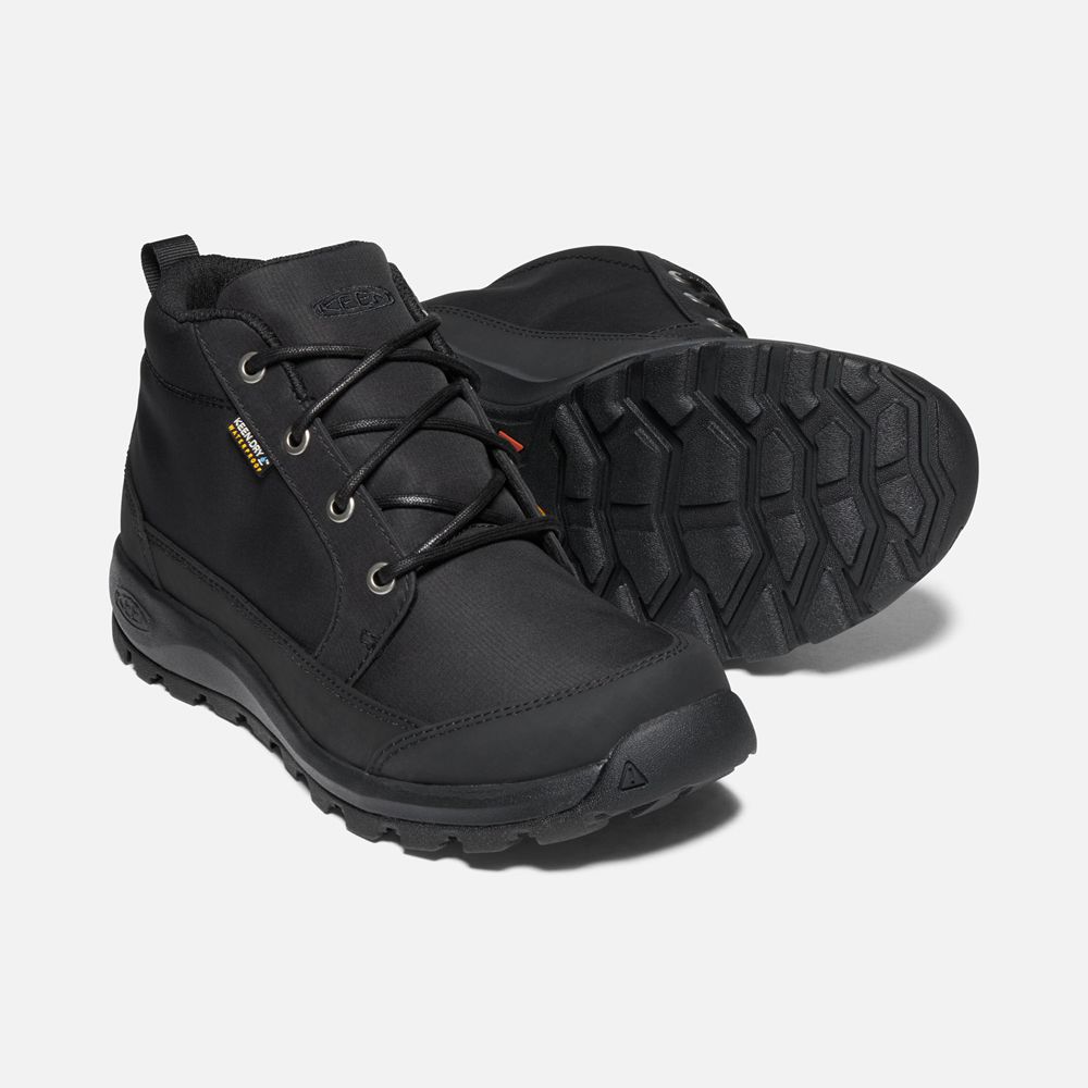 Keen Chukka Bot Erkek Siyah - Glieser Nylon Waterproof - Türkiye XONC37806